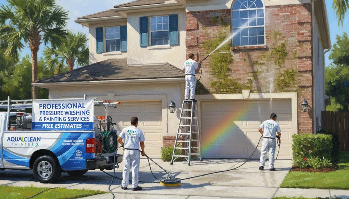 Pressure cleaning service in Lafayette, LA for siding, driveways, and fences by Lafayette Paint Pros